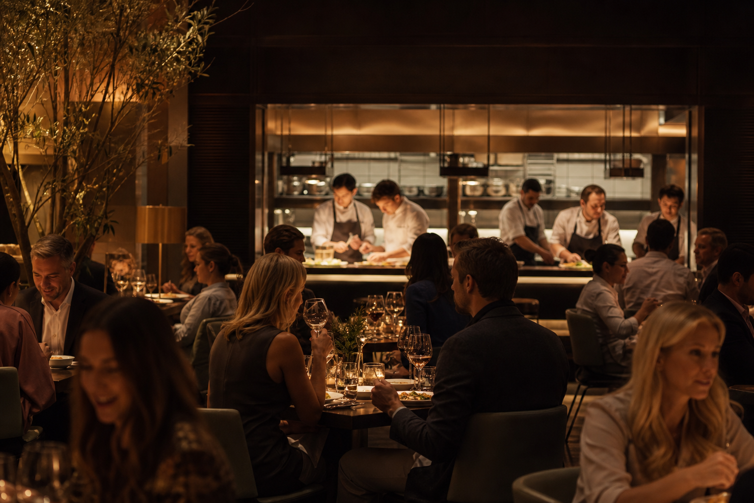 Restaurant kitchen team using MiseCentral