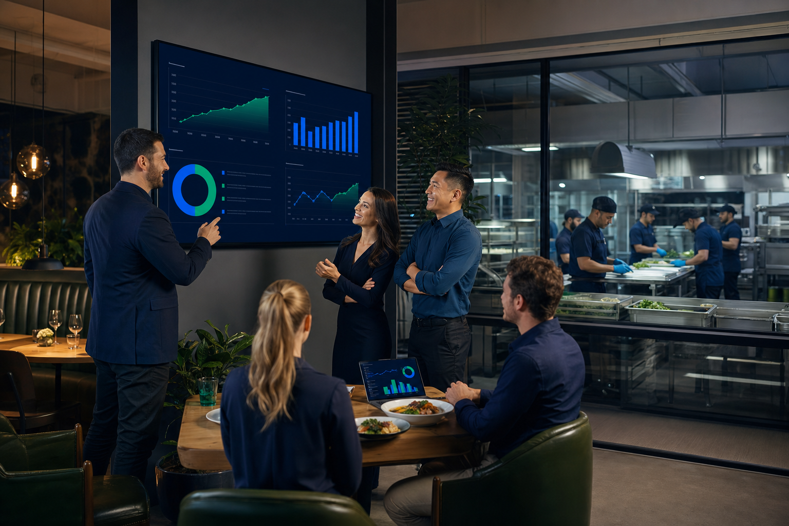Food operators reviewing illustrative implementation and proof examples