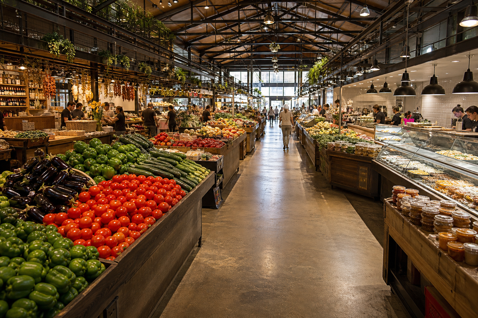 Fresh food retail markets boundary distinct from produce DC supply