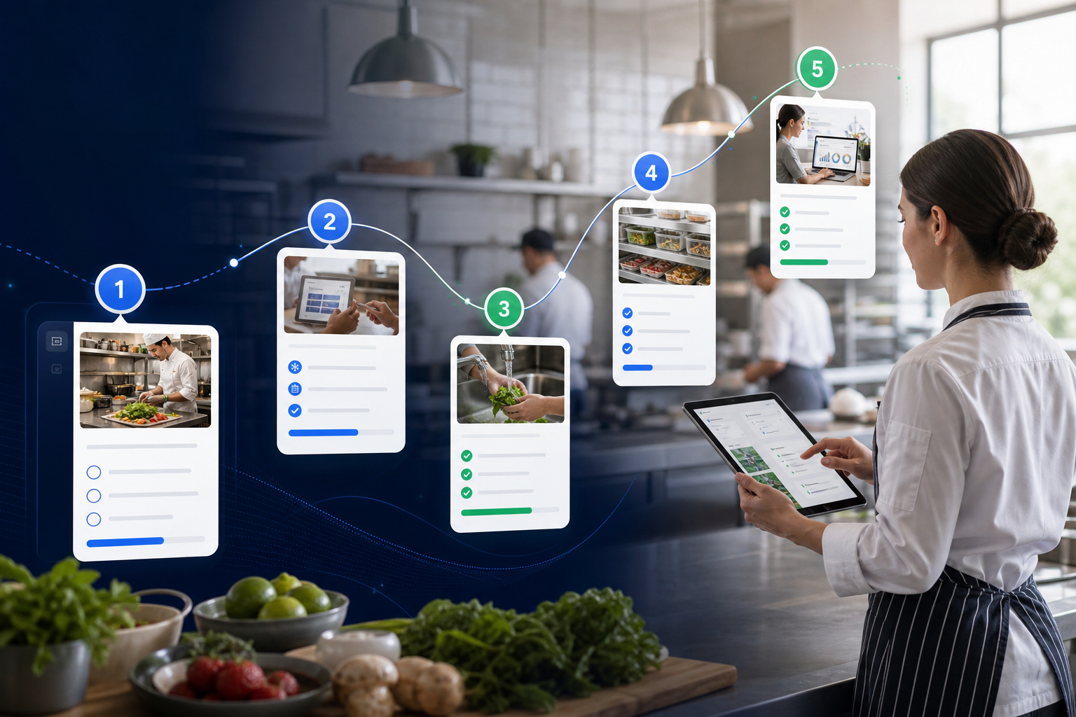 Guided implementation path for hospitality operators